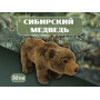 Мягкая игрушка "Бурый медведь", 32см, премиальный мех, Mi208
