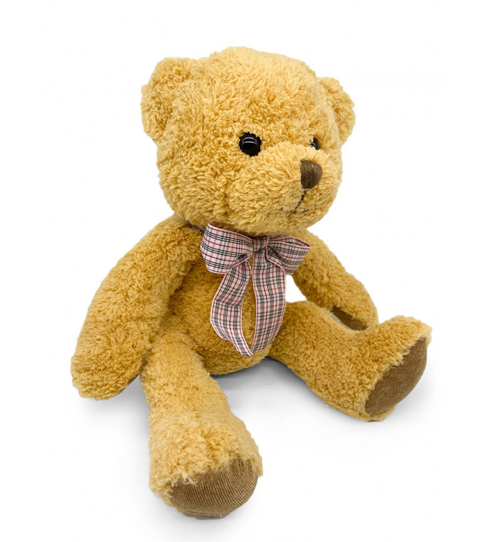 Мягкая игрушка медведь с бантом, 26 см, Mi075
