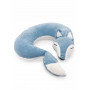 Подушка для шеи лиса, голубая, 32 см, Mi0108