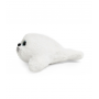 Мягкая игрушка нерпа "Маша", белая с вышитой мордочкой, 24 см, Mi018