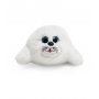 Мягкая игрушка нерпа "Маша", белая с вышитой мордочкой, 24 см, Mi018
