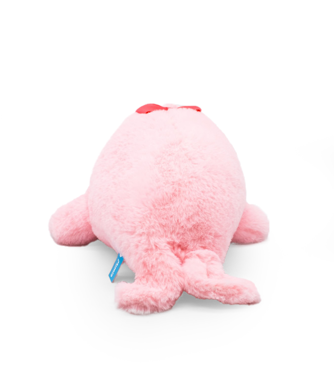 Мягкая игрушка нерпа «Пушистик», макси, розовый, 28 см, Mi196